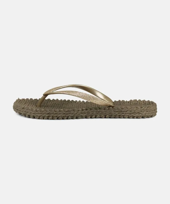 Shoes Ilse Jacobsen Flip Flops Flip Flop With Glitter 8211 Cub Brown