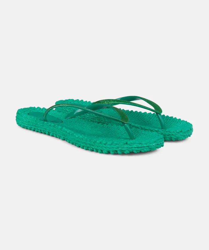 Shoes Ilse Jacobsen Flip Flops Flip Flop With Glitter 8211 North Green