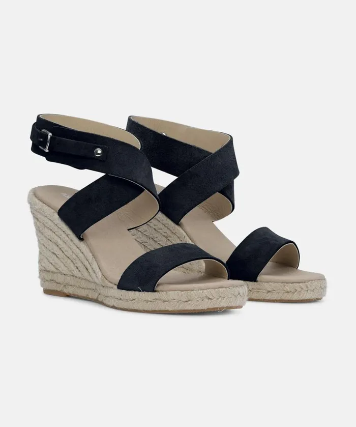 Shoes Ilse Jacobsen Sandals High Heel Espadrilles 8211 Black