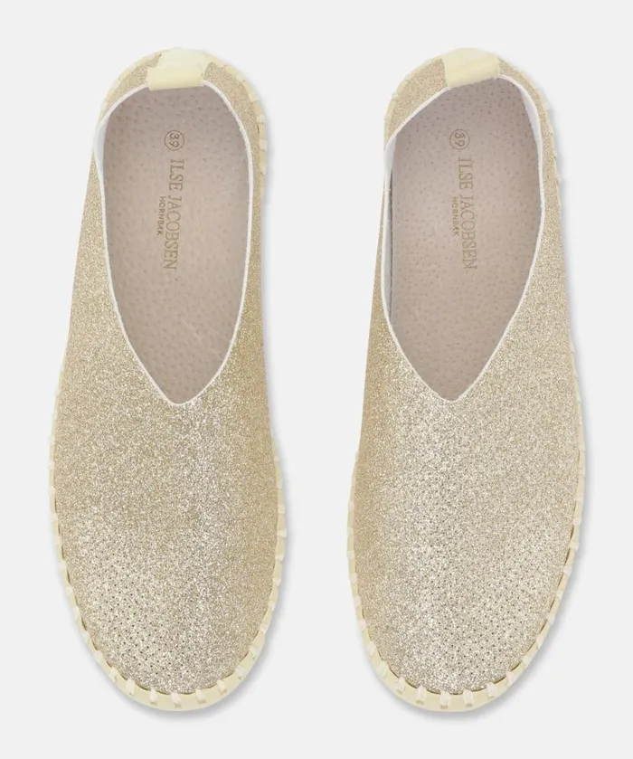 Shoes Ilse Jacobsen Tulip Flats Flats 8211 Platin Platin Shoes Ilse Jacobsen Tulip Flats Flats 8211 Platin Platin