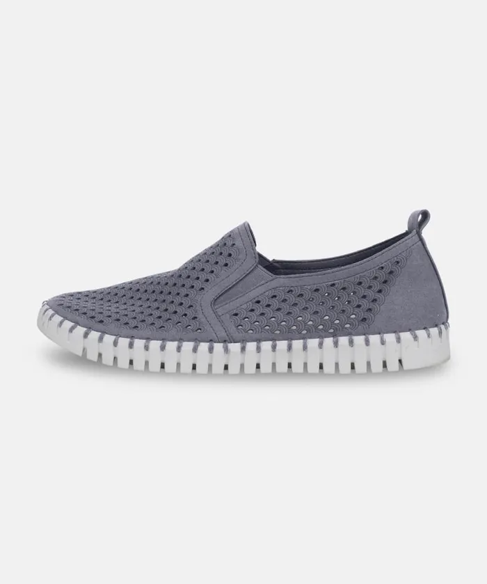 Shoes Ilse Jacobsen Tulip Flats Flats For Men 8211 Grey Blue Shoes Ilse Jacobsen Tulip Flats Flats For Men 8211 Grey Blue