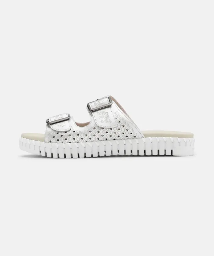 Shoes Ilse Jacobsen Tulip Flats Sandals 8211 Silver Shoes Ilse Jacobsen Tulip Flats Sandals 8211 Silver