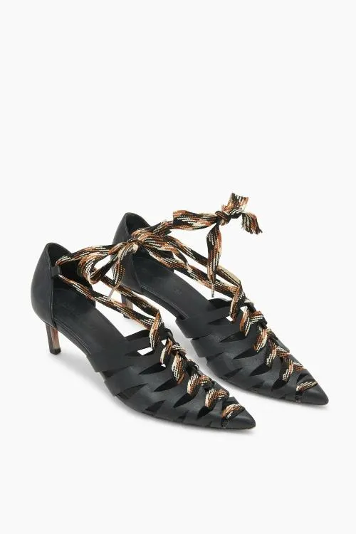 Shoes Women Ulla Johnson Allegra Kitten Heel Noir Shoes Women Ulla Johnson Allegra Kitten Heel Noir