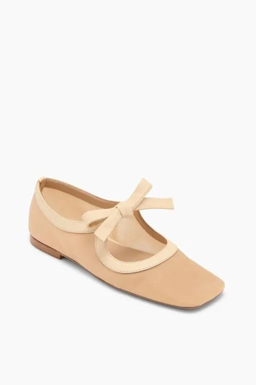 Shoes Women Ulla Johnson Cleo Flat Sand Shoes Women Ulla Johnson Cleo Flat Sand