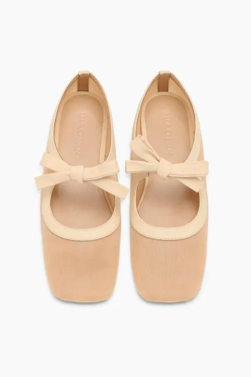 Shoes Women Ulla Johnson Cleo Flat Sand Shoes Women Ulla Johnson Cleo Flat Sand