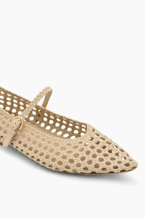 Shoes Women Ulla Johnson Gracie Pointy Toe Flat Sand Shoes Women Ulla Johnson Gracie Pointy Toe Flat Sand