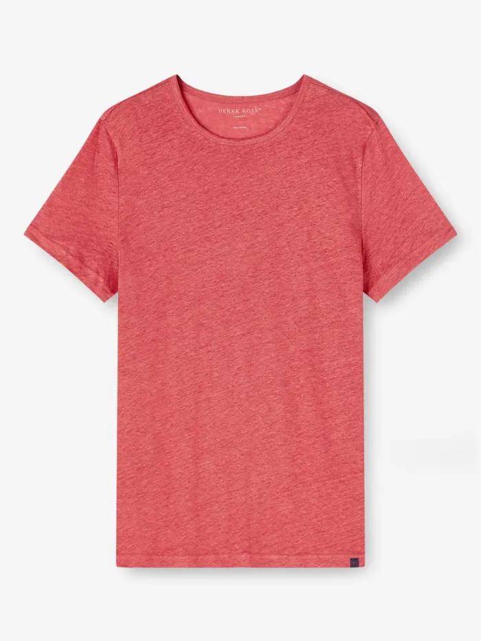 Short Sleeve TShirts Men Derek Rose TShirt Jordan Linen Soft Red