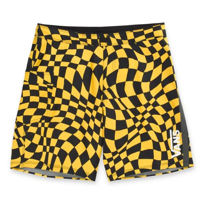 Shorts and Boardshorts Vans Men Surf Trunk 198243 25 Lemon Chrome Warp Check