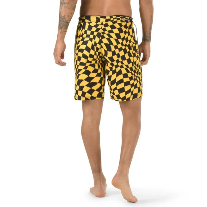 Shorts and Boardshorts Vans Men Surf Trunk 198243 25 Lemon Chrome Warp Check Shorts and Boardshorts Vans Men Surf Trunk 198243 25 Lemon Chrome Warp Check