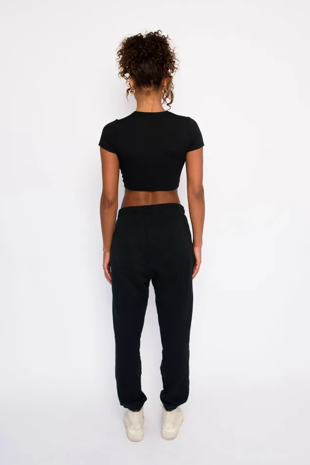 Skatie Basics Baby Tee Jersey Black 8211 Women
