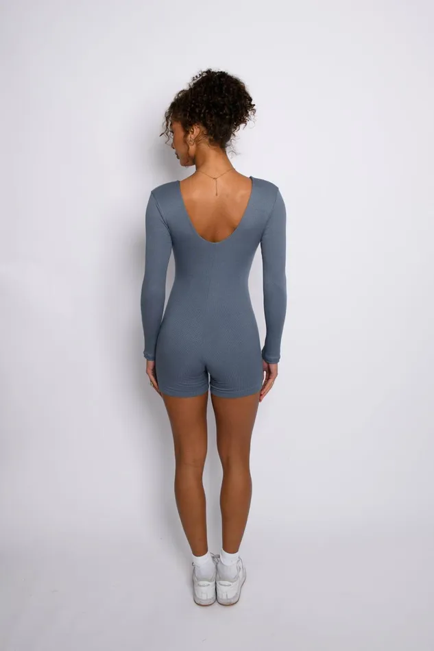 Skatie Bodysuits Elle Bodysuit Ribbed Denim 8211 Women