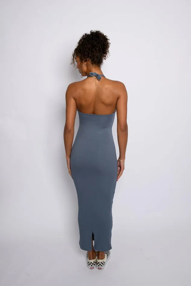 Skatie Dresses Cassie Dress Ribbed Denim 8211 Women