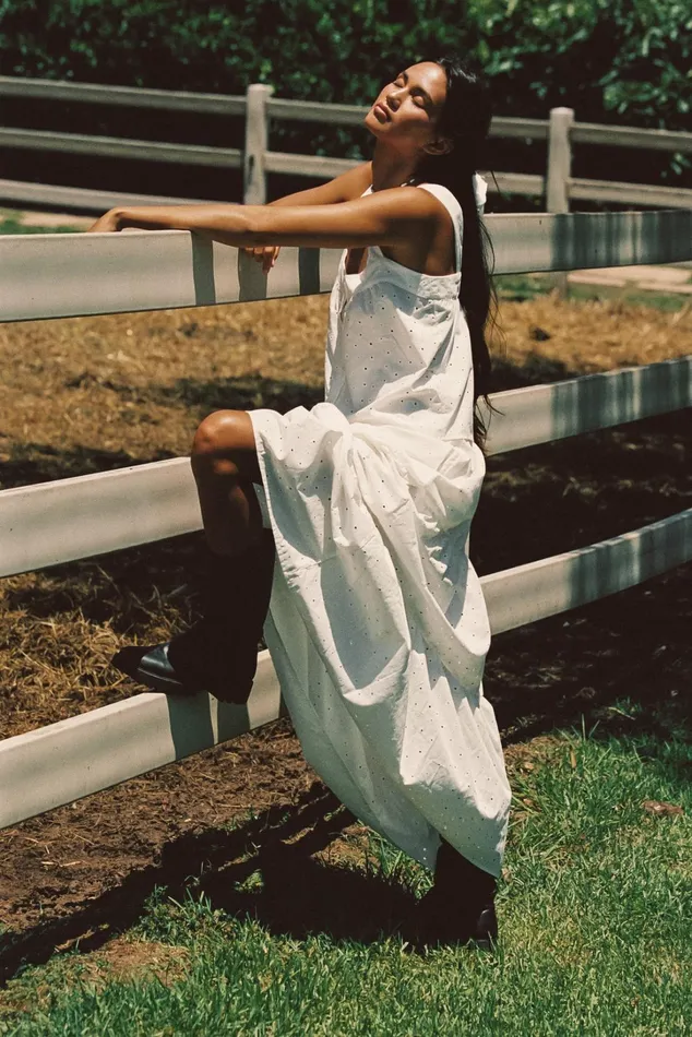 Skatie Skirts Kristina Maxi Skirt White Eyelet 8211 Women