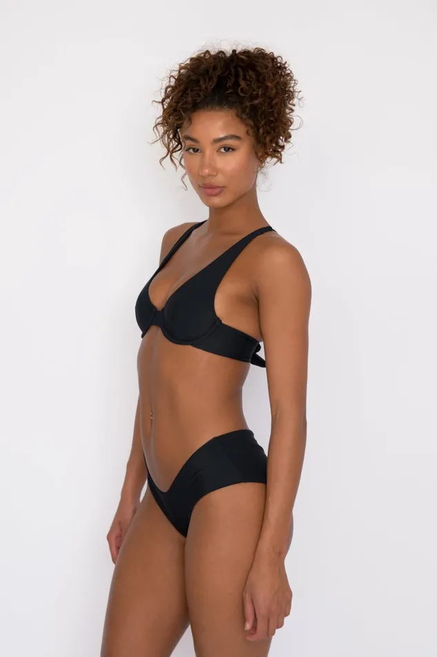Skatie Tops Hart Bikini Top Black 8211 Women