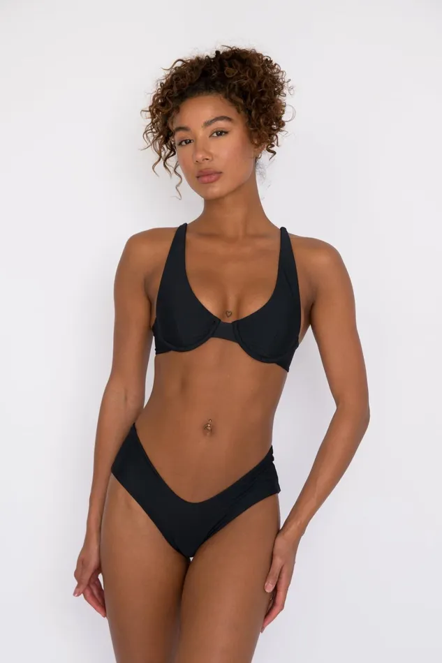 Skatie Tops Hart Bikini Top Black 8211 Women