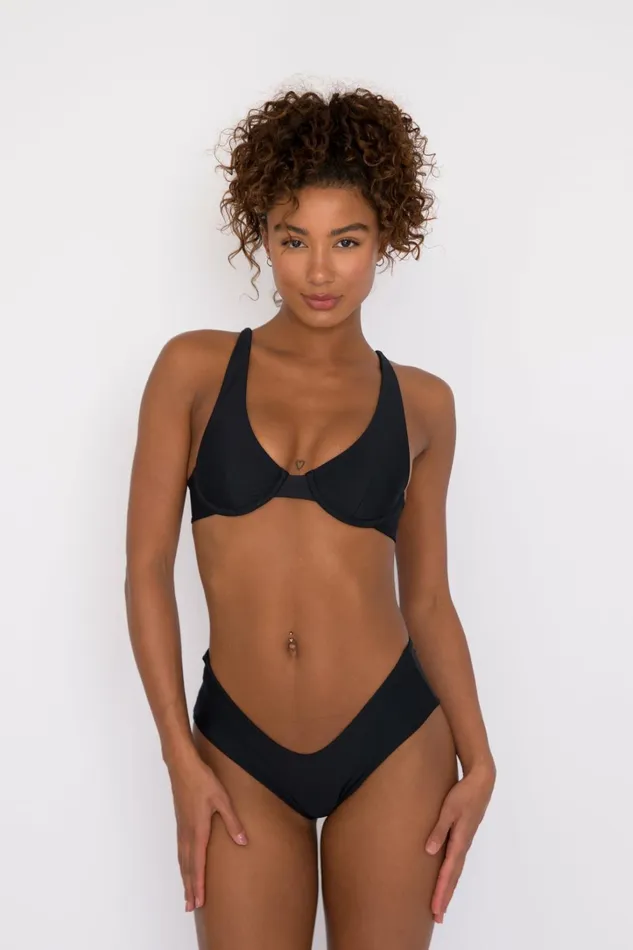 Skatie Tops Hart Bikini Top Black 8211 Women