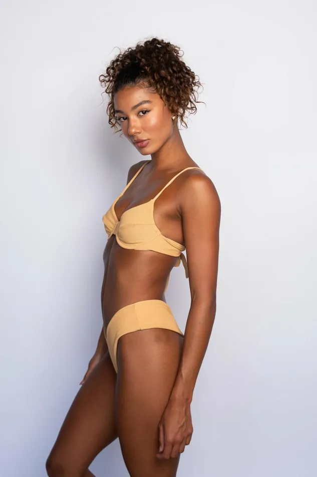 Skatie Tops Kate Bikini Top Nude Classic Ribbed 8211 Women