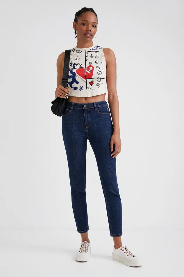 Skinny Ankle Grazer Jeans Women Desigual Jeans