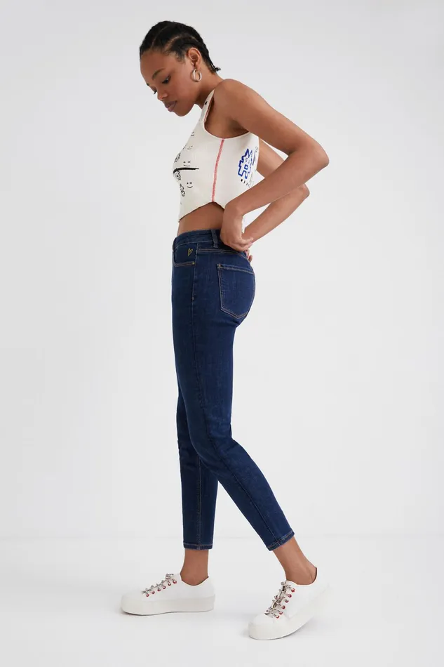 Skinny Ankle Grazer Jeans Women Desigual Jeans
