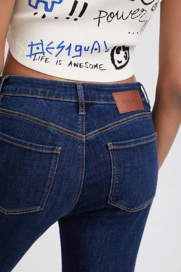 Skinny Ankle Grazer Jeans Women Desigual Jeans
