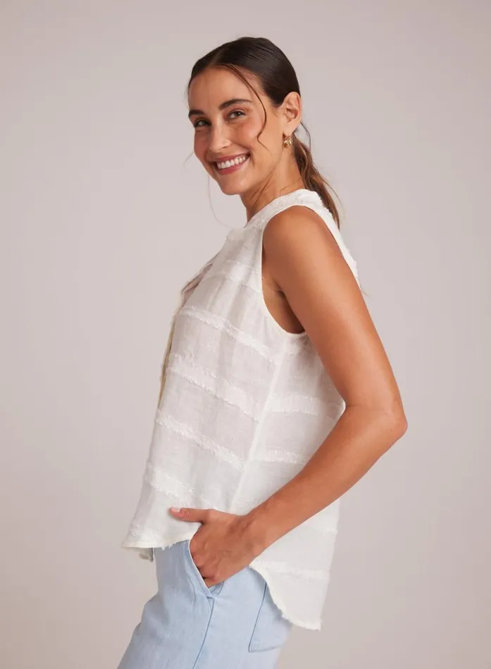 Sleeveless Hidden Placket Button Down 8211 White Women Bella Dahl Button Down