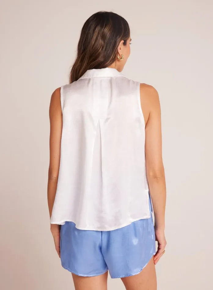Sleeveless Notch Collar Button Down 8211 White Women Bella Dahl Sleeveless Sleeveless Notch Collar Button Down 8211 White Women Bella Dahl Sleeveless