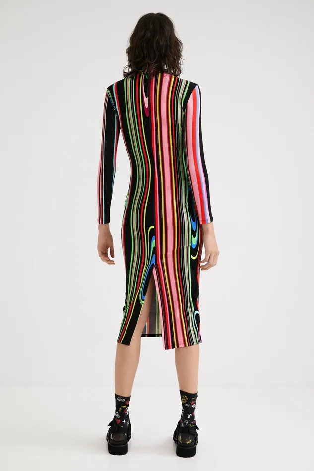 Slim Midi Dress Women Desigual Dresses