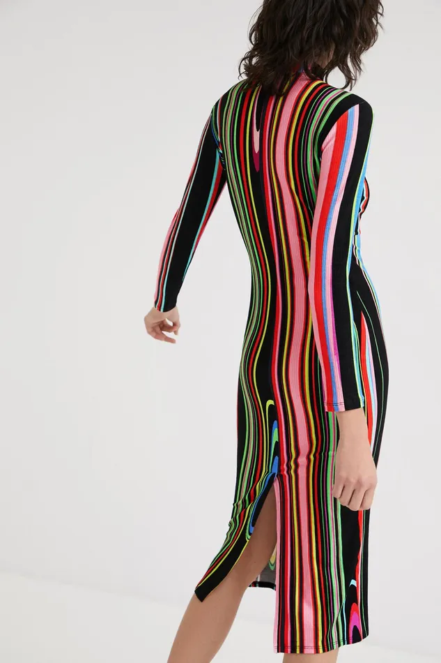 Slim Midi Dress Women Desigual Dresses