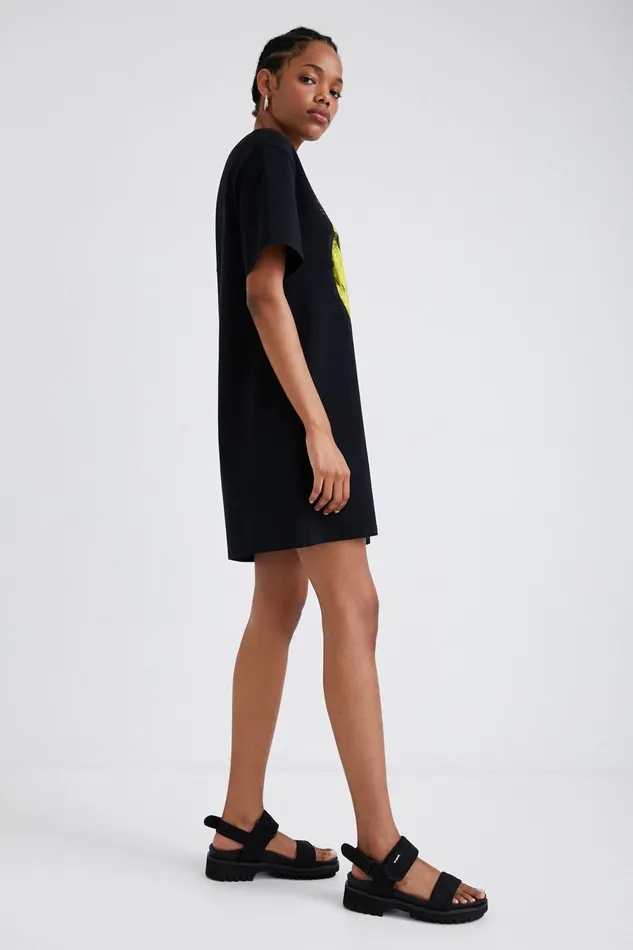 Smiley Tshirt Dress Women Desigual Dresses