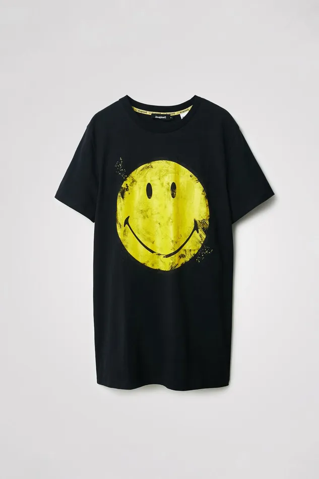 Smiley Tshirt Dress Women Desigual Dresses
