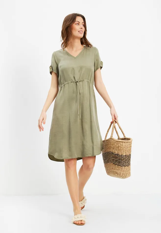 SMILLA DRESS 15725 681 Army 681 Women IN FRONT DRESSES