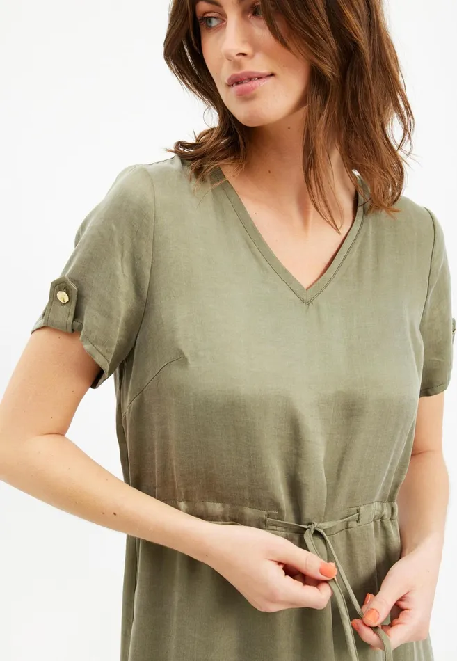 SMILLA DRESS 15725 681 Army 681 Women IN FRONT DRESSES