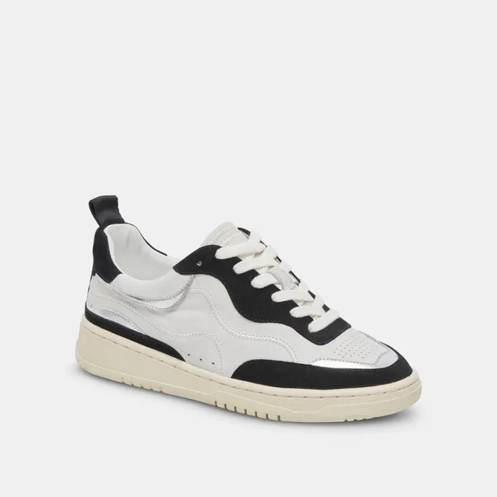 Sneakers Women Dolce Vita Adella Sneakers White Black Leather