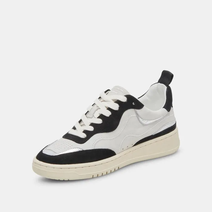 Sneakers Women Dolce Vita Adella Sneakers White Black Leather