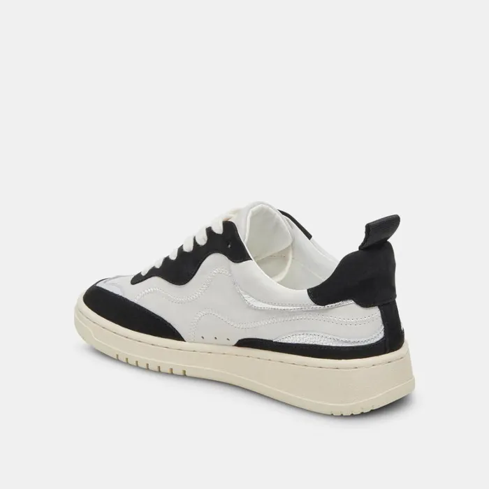 Sneakers Women Dolce Vita Adella Sneakers White Black Leather