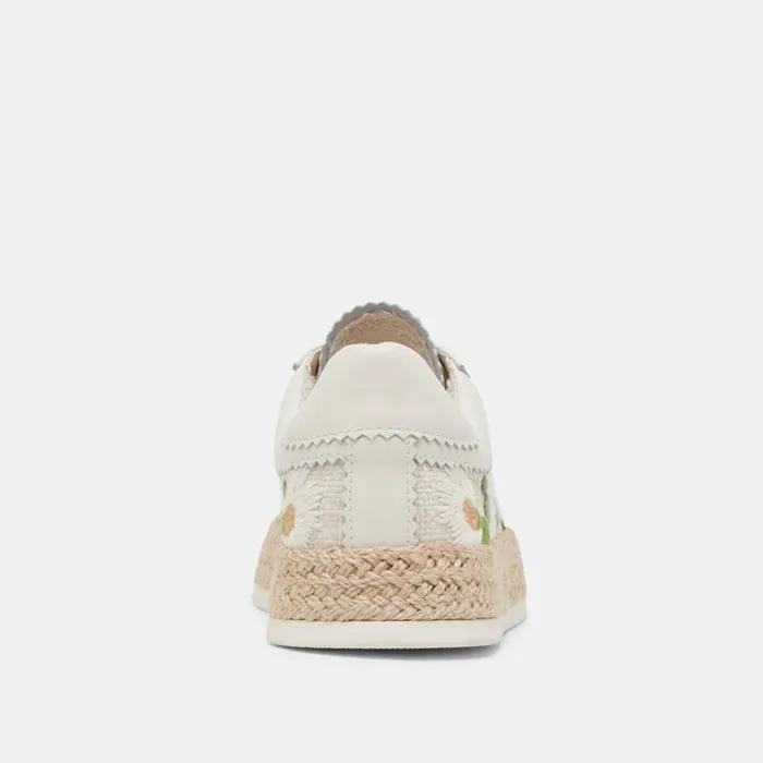 Sneakers Women Dolce Vita Azalia Sneakers White Floral Raffia