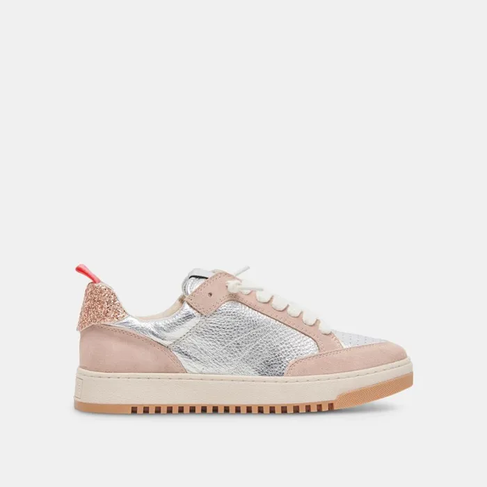 Sneakers Women Dolce Vita Calil Sneakers Blush Multi Metallic Leather