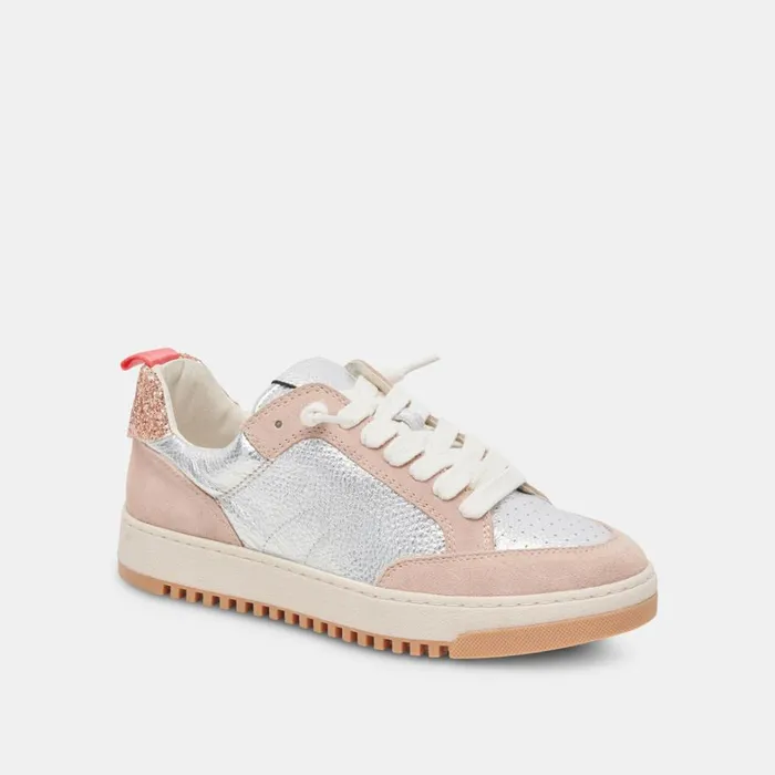 Sneakers Women Dolce Vita Calil Sneakers Blush Multi Metallic Leather