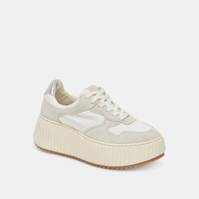 Sneakers Women Dolce Vita Daisha Sneakers White Silver Nylon