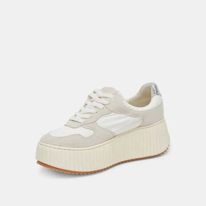 Sneakers Women Dolce Vita Daisha Sneakers White Silver Nylon