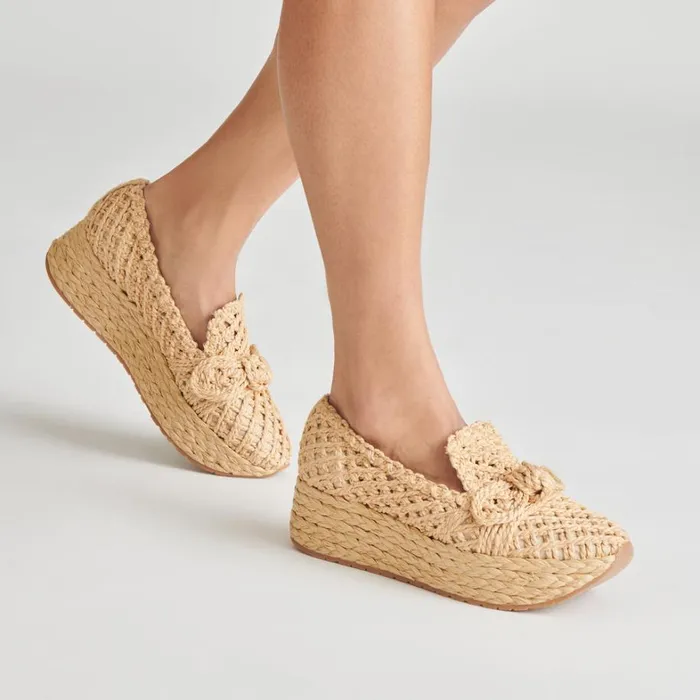 Sneakers Women Dolce Vita Jaka Sneakers Lt Natural Raffia