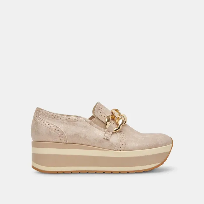 Sneakers Women Dolce Vita Jhenee Sneakers Light Gold Nubuck