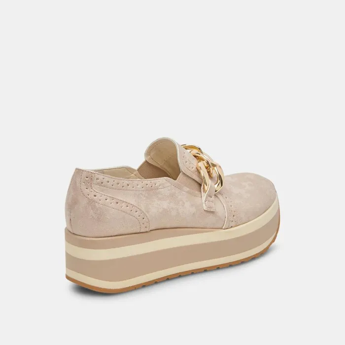 Sneakers Women Dolce Vita Jhenee Sneakers Light Gold Nubuck