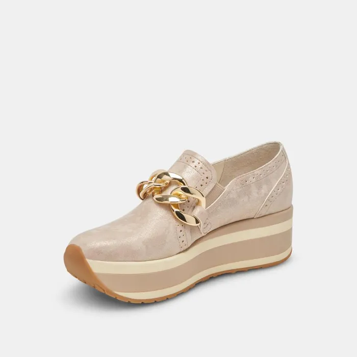 Sneakers Women Dolce Vita Jhenee Sneakers Light Gold Nubuck