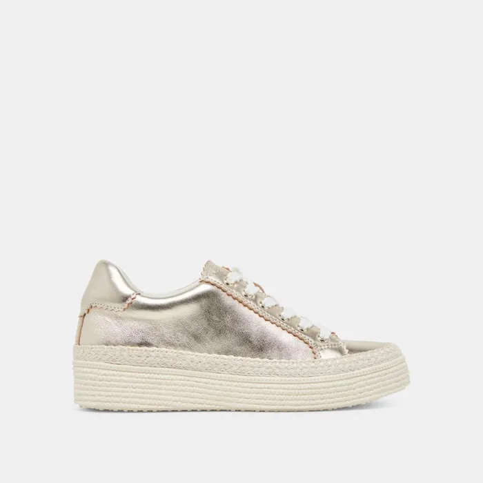 Sneakers Women Dolce Vita Lennix Sneakers Light Gold Metallic Leather
