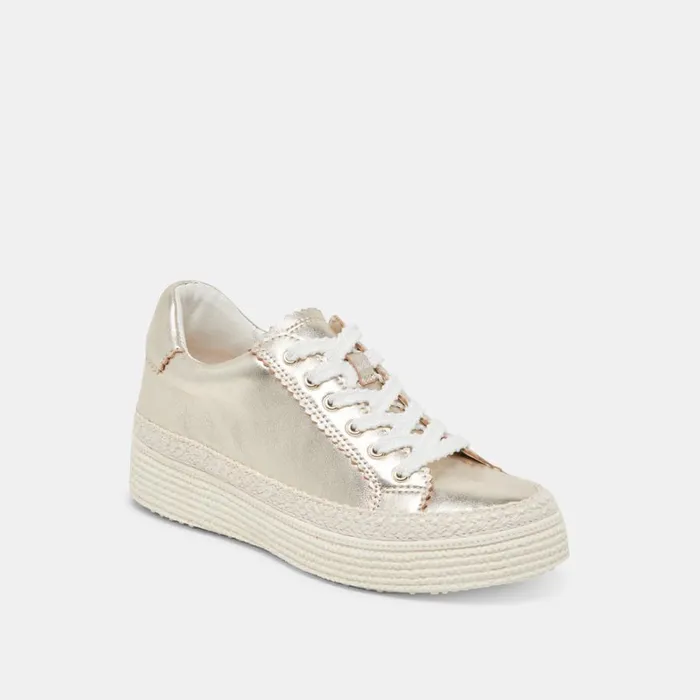 Sneakers Women Dolce Vita Lennix Sneakers Light Gold Metallic Leather