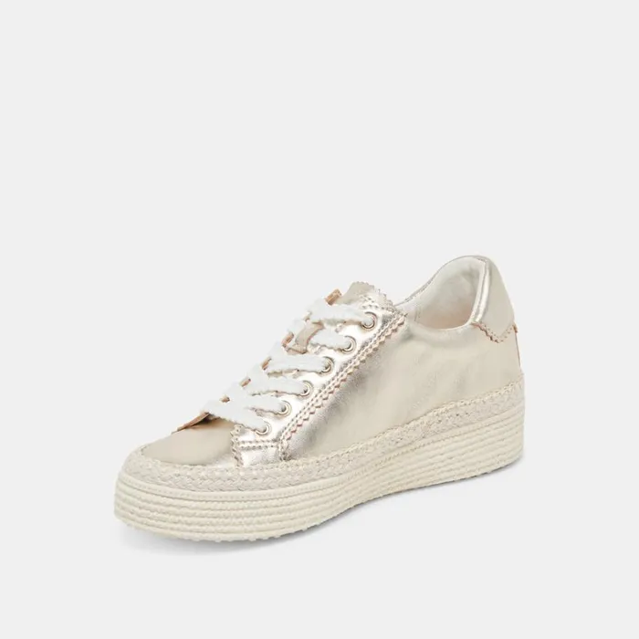 Sneakers Women Dolce Vita Lennix Sneakers Light Gold Metallic Leather