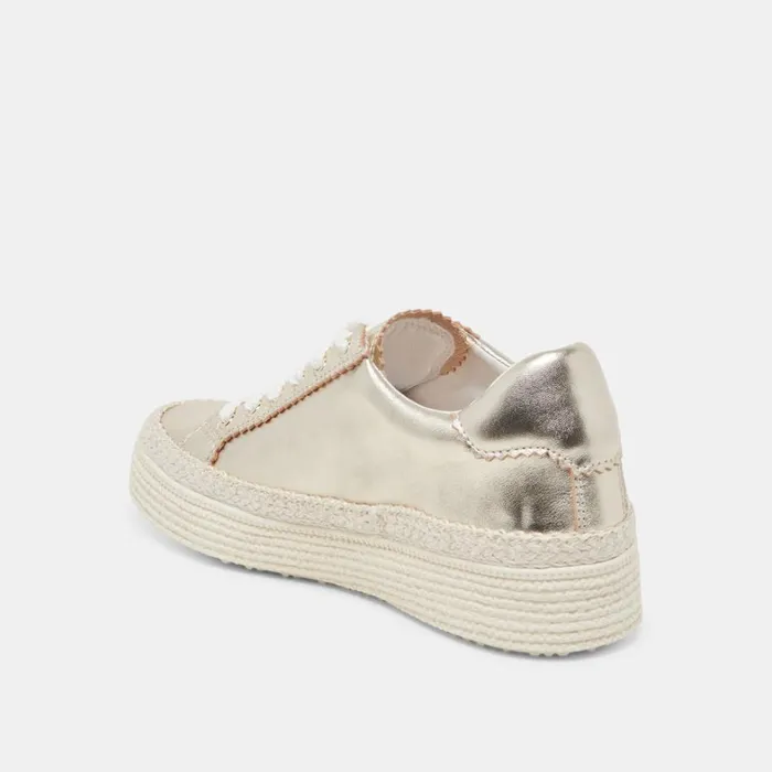 Sneakers Women Dolce Vita Lennix Sneakers Light Gold Metallic Leather