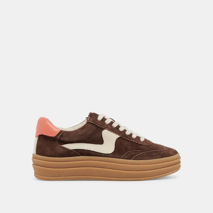 Sneakers Women Dolce Vita Notice X Sneakers Dk Brown Suede