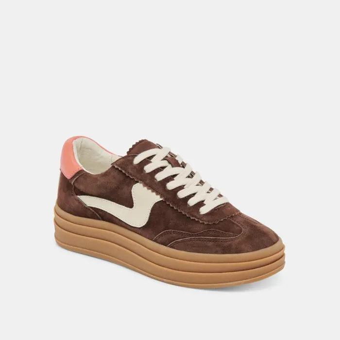 Sneakers Women Dolce Vita Notice X Sneakers Dk Brown Suede